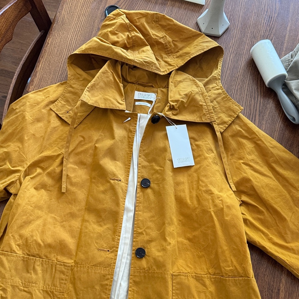 Toast Waxed Cotton Raglan Anorak Jacket - New with tags - S/M